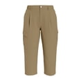 thumbnail image 5 of Guluxicc Womens Cargo Capri Pants Elastic Waist Active Trousers with Pockets Womens Casual Trendy Pants for Casual and Sports, 5 of 6