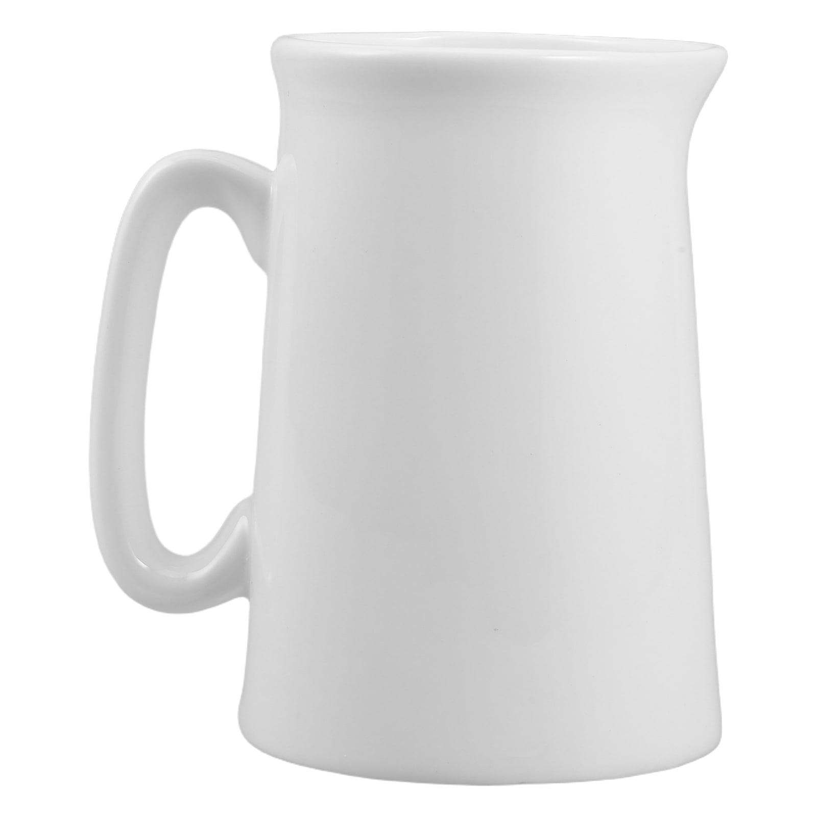 WHAMVOX Creamer Pitcher White Ceramic Pitcher Small Milk Jug with Spout Creamer Dispenser Ceramic Water Pitcher Jug Vase Decorative Water Pitcher