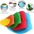 thumbnail image 5 of YOPTOP Couvercles à Succion en Silicone, 5 Tailles Couvercle Alimentaire Coloré, Couvercles Réutilisables Résistants à la Chaleur pour Micro-Ondes, Tasses, Bols, Assiettes, Casseroles, Poêles, Cuisinière, Four, Frigo, Sans BPA, 5 of 5
