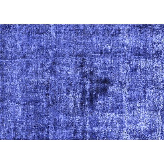 Ahgly Company Indoor Rectangle Oriental Blue Industrial Area Rugs, 6' x 9'