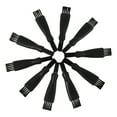 thumbnail image 1 of EeaseMX Cepillos de limpieza de afeitadora eléctrica de 10 piezas Cepillo de limpieza de afeitado eléctrico de repuesto (negro), 1 of 7