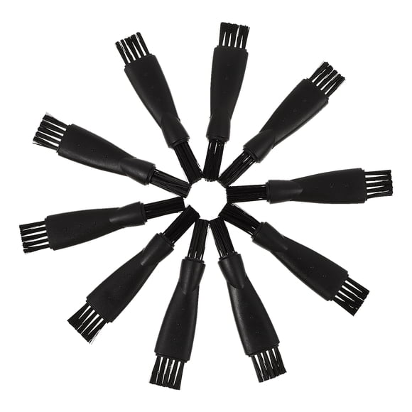 EeaseMX Cepillos de limpieza de afeitadora eléctrica de 10 piezas Cepillo de limpieza de afeitado eléctrico de repuesto (negro)