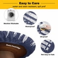 thumbnail image 3 of Elastic Fitted Round Tablecloth, American Flag Waterproof Stretch Table Cover for 45"-54" Tables, US Flag Baseball Stars Navy Blue Washable Outdoor Tablecloths for Patio, Picnic, Camping, 3 of 9