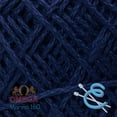 thumbnail image 2 of FANTASIA NO.8 [50grs] by Omega - 100% Mercerized Cotton Yarn Great for Thick Crochetting - Color: 21 - Navy Blue 160, 2 of 3