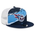thumbnail image 3 of Men's New Era Navy Tennessee Titans  Tear Trucker 9FIFTY Snapback Hat, 3 of 6