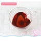 thumbnail image 4 of Taza de té resistente al calor de cristal de pared doble en forma de corazón de 180ml/240ml, 4 of 9