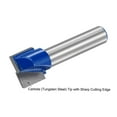 thumbnail image 3 of Unique Bargains 32mm Dia Shank Bottom Cleaning Router Bit 2 Flutes Carbide Tipped Cutter Uncoated for Woodworking 14mm, 3 of 5