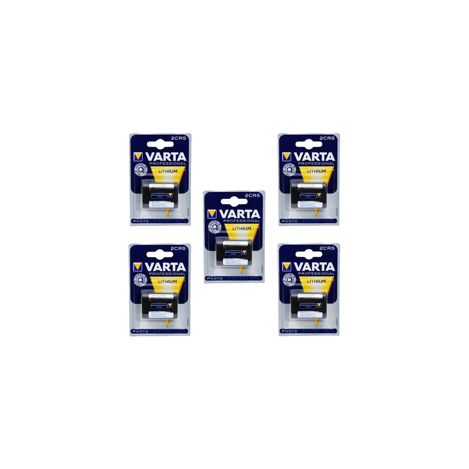 5x Varta 2CR5 6V Photo Lithium Battery for Cameras FAST USA SHIP