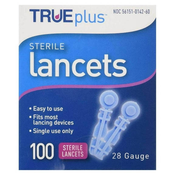 TRUEplus Lancet 28 Gauge, Box of 100