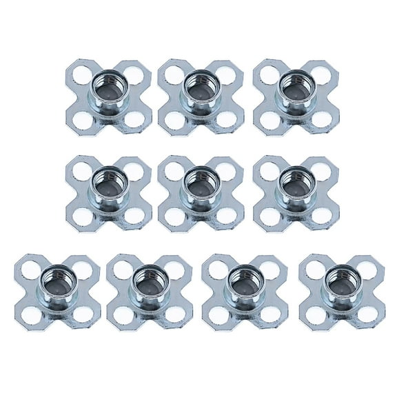 Hyasfey 10 Pcs Golf Shoe Spikes Replacement Metal Screw Threading Golf Cleats 6mm Dia Golf Spike Tool for Cricket Shoe Player