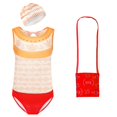thumbnail image 1 of 2022 verano niñas Mirabel traje de baño de una pieza Encanto niño Bikini adolescente conjunto Isabela Dolores Pepa ropa de playa niños traje de baño 2T (Tag100) Gao Jinjia LED, 1 of 2