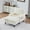Beige, variant on Leumius Chaise Lounge Indoor,Plush Chenille Upholstered Single Sofa Bed with Wooden Sofa Legs and Armrests,Armchairs Reading Chairs for Living Room,Olive Green