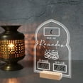 thumbnail image 3 of Acrylic Ramadan Countdown Calendar Board With Wooden Base Table Ornament Gifts, 3 of 12