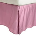thumbnail image 1 of Solid Wrinkle-Resistant Brushed Microfiber Bed SKirt by Blue Nile Mills, Queen, Pink, 1 of 6