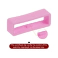 thumbnail image 4 of Unique Bargains 6pack Watch Strap Loop Fastener Rings 26mm Rubber Watch Holder Keeper Pink, 4 of 6