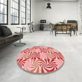thumbnail image 4 of Ahgly Company Machine Washable Indoor Square Transitional Deep Rose Pink Area Rugs, 7' Square, 4 of 7