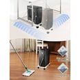 thumbnail image 3 of Computer Tower Stand, Adjustable Mobile CPU Stand with Rolling Caster Wheels, PC Tower Stand Holder for Floor Carpet Gaming PC Case, Fits Home Office Under Desk-White, 3 of 6