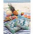 thumbnail image 4 of Outdoor Throw Pillow Cover Ocean Theme Seahorse Coral Compass Waterproof Cushion Covers 2 Pack Marine Nautical on Wood Barn Pillow Cases Home Decoration for Patio Garden Couch Sofa, 4 of 7