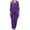 Purple, variant on UJNDER Cardigan Pants Sets Women Three Piece Wedding Evening Outfits Dressy Chiffon Pant Suits Elegant Outfit for Women Black XL