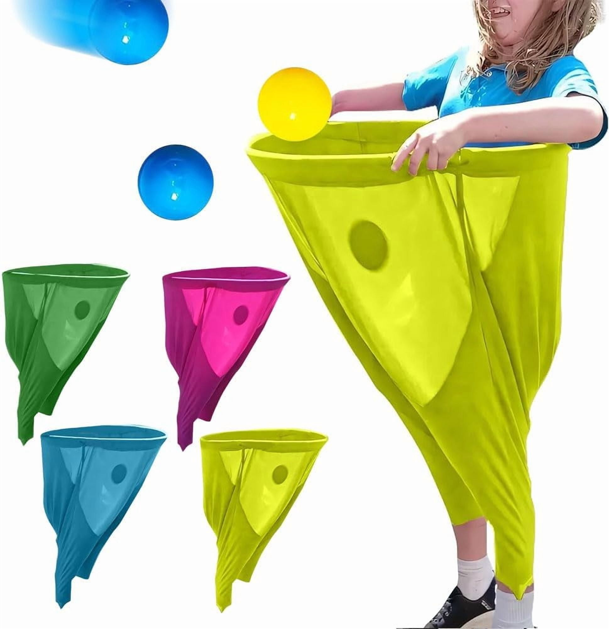 Granny Pants Yard Game: Granny Pants Outdoor Game for Adults Kids, 2Pcs Super Gaint Pants Challenge Games with 8 Bouncy Balls & 2 Pumps, The Ultimate Backyard Party Family Reunion Field Day Games