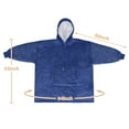 thumbnail image 6 of Oversized Blanket Sweatshirt, Sherpa  Fleece Hoodie, Super Soft Warm Comfortable Pullover with Large Front Pocket for Boys Girls Teens Kids(7-13 yr), 6 of 7