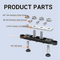 thumbnail image 2 of 4x 250A 12V Bus Bar Battery Power Distribution Block Car Audio 12 Volt DC Busbar 4 X 3/8Inch Posts 6 X 8 Screws, 2 of 5