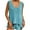 Blue, variant on 2 Piece Sets for Women Fashion Casual Solid Color Sleeveless Shorts Set Sleeveless V-neck Top/shirt Set