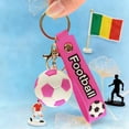 thumbnail image 1 of Productos con temática de deportes de pelota Llaveros de balón de fútbol realistas Accesorios Mercancía Llaveros tridimensionales Llavero de metal, 1 of 6