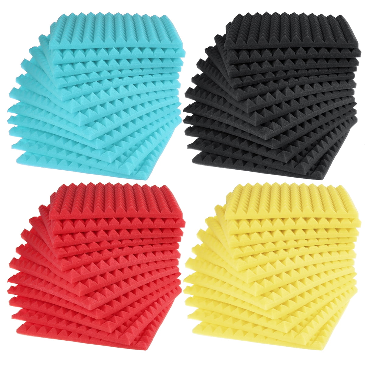 30x30x3cm 12x12x1 inches Acoustic Soundproofing Sound-Absorbing Noise Foam Tiles 