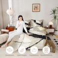 thumbnail image 3 of Homewish Modern Spiral Twin Comforter Sets,Geometric Abstract Bedding Set,Cream,Light Gray Reversible,2-Piece,1 Comforter and 1 Pillowcase, 3 of 7
