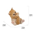 thumbnail image 4 of Hi-Line Gift Ltd. Orange Tabby Kitten Playing with Tail, 4 of 7