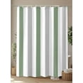 thumbnail image 4 of Shower Curtains for Bathroom-60"x72", Modern Minimalist Striped Art Waterproof Bath Curtain Grommet Shower Curtain Set with Hooks, Sage Green Gray Stripe Washable Bath Accessories, 4 of 6