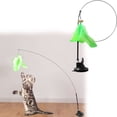 thumbnail image 2 of Barhoo Interactive Cat Toy Simulation Bird with Bell Suction Cup, Feather Wand Teaser for Indoor Cats Kitten Play Exercise, Realistic Bird Shape with Rotating Head for Mental Physical Stimulation, 2 of 9