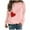 Pink, variant on Azrian Womens Valentine'S Day Print Pullover Tops Casual Long Sleeve Sweatshirt