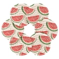 thumbnail image 7 of Yayeee 6 PCS Drink Coasters with Holder Set Woven Absorbent Round Tabletop Hot Pad, Cute Watermelon, 7 of 7
