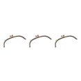 thumbnail image 1 of Maytalsory Metal Arch Frame Kiss Clasp Purse Bag DIY Bead Head Lock Grey 24.5cm 3Set, 1 of 6