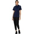 thumbnail image 2 of Chef Works Women's Springfield Chef Coat, Navy Chef Jacket with Cool Vent Side Panels, Small, 2 of 6