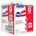 Ziploc Quart Size Storage Bags, 500 Ct with Easy Open Tabs and Zipper