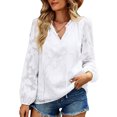 thumbnail image 1 of Blusa de manga larga para mujer, temperamento elegante, combina con todo para primavera y otoño, 1 of 8