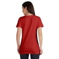thumbnail image 3 of Inkmeso Basic V-neck Jersey T-shirt Short Sleeve Long Length Tee Workout Top For Womens, 3 of 8