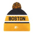 thumbnail image 2 of Men's Starter Gold Boston Bruins Cuffed Knit Hat with Pom, 2 of 2