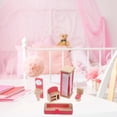thumbnail image 4 of Pink Mini Furniture Toys Wooden Bedroom for Kids 1Set Educational, 4 of 5