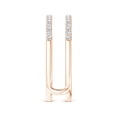 thumbnail image 3 of ANGARA Natural Double Band Diamond Engagement Ring Wrap in 14K Rose Gold for Women (Size-1.2mm| Color-G| Clarity-VS2) | April Birthstone, Anniversary, Jewelry Gift for Women | Natural Diamond Ring, 3 of 11