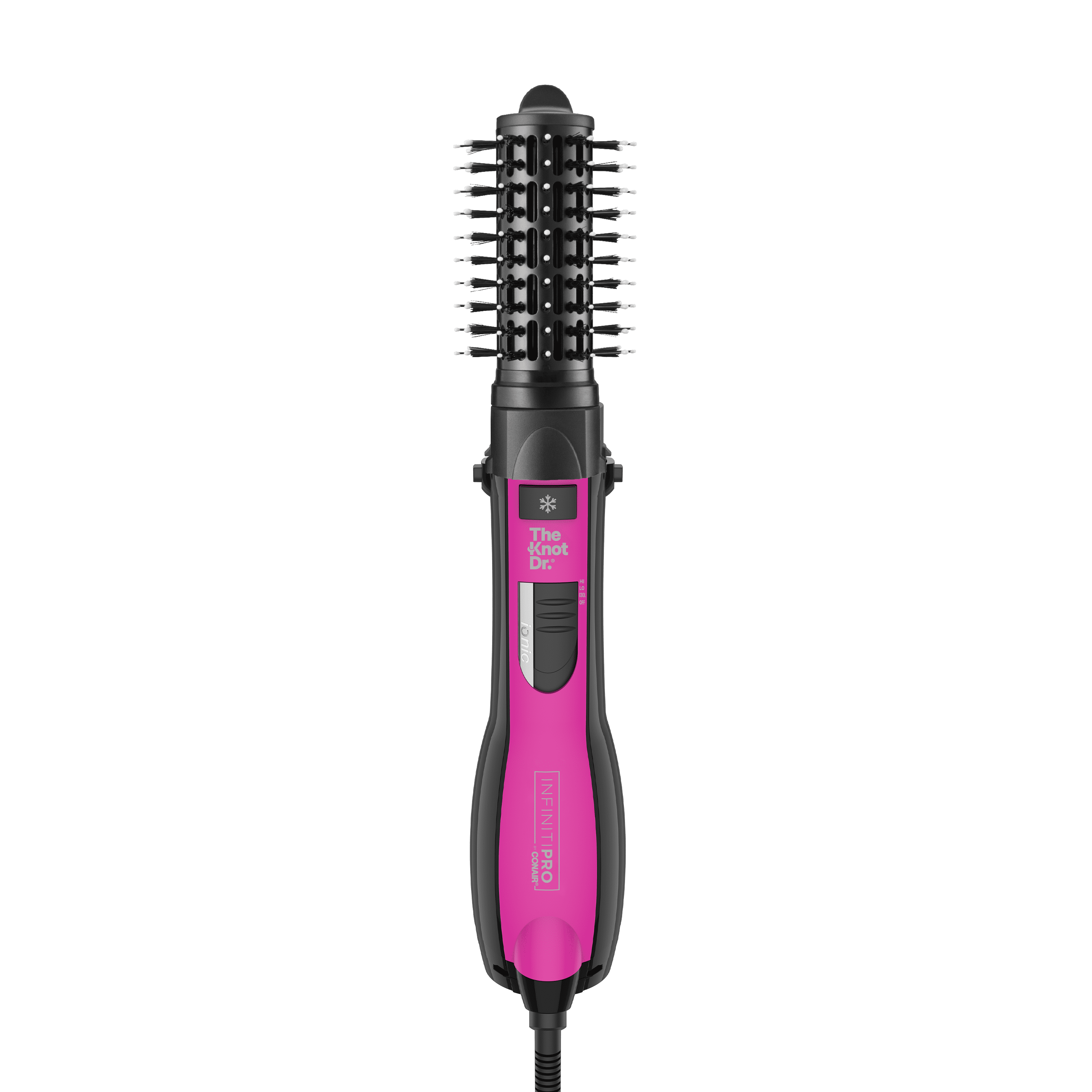 Conair InfinitiPRO with The Knot Dr. Medium Round Brush Head Attachment