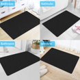 thumbnail image 3 of Bath Rugs for Bathroom Non Slip, Black Bathroom Mats Set, Water Absorbent Thin Bathroom Rugs Fit Under Door, Non Slip Bathroom Carpet Black Bath Mat Toilet Rug, 3 of 5