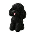 thumbnail image 2 of Estatua para perros sentado Jardín Puppy Sculpture Remouge recolectando una linda decoración interior al aire libre Figura de animales para sala de Negro, 2 of 8