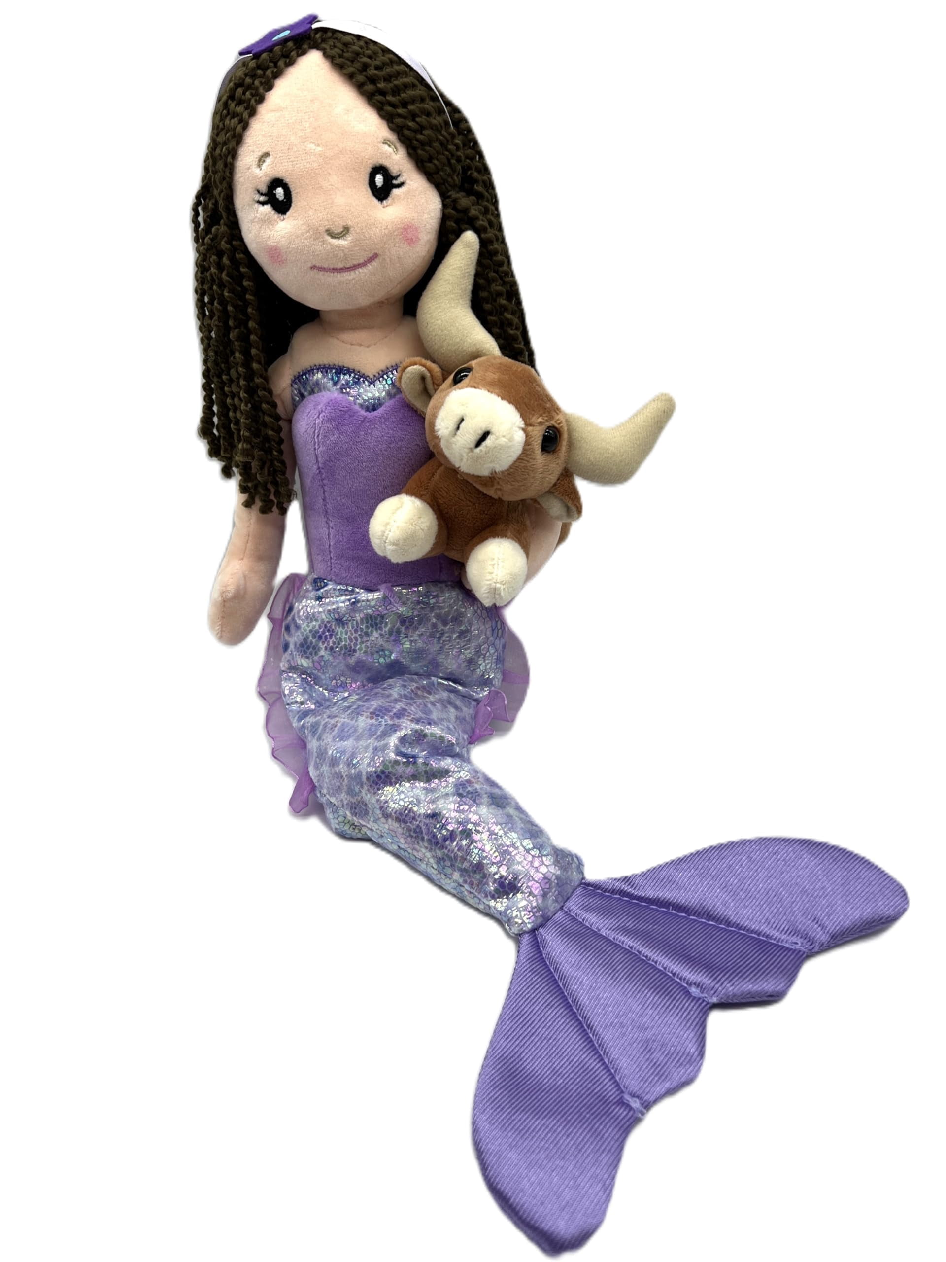 The Petting Zoo Tie-Dye Sparkle Dolphin Stuffed Animal - 9 Inch Soft Plush Toy, Gift For Girls 3 thumbnail image