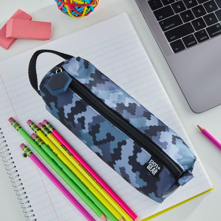 Twin Zip Pencil Case - Virtual Camo Twin Zip Pencil Case - Virtual Camo