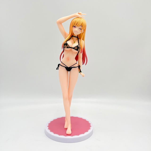 Figura Sexy de Anime de Marín Kitagawa de 24cm, My Dress-Up, Darling Marin Kitagawa, Bikini, figura de acción, modelo de colección para adultos, muñecos de juguete Gong Bohan LED