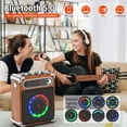 thumbnail image 5 of FanFun Singing Karaoke Machine, Bluetooth Speaker with 2 Karaoke Microphones, Home Karaoke System, FM Radio, 5 of 9